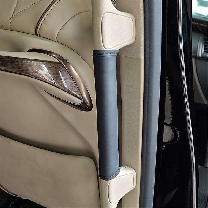 Car Middle Door Armrest Leather Protection Pads with Sponge for ALPHARD/VELLFIRE 40 Series 2023+ Car
