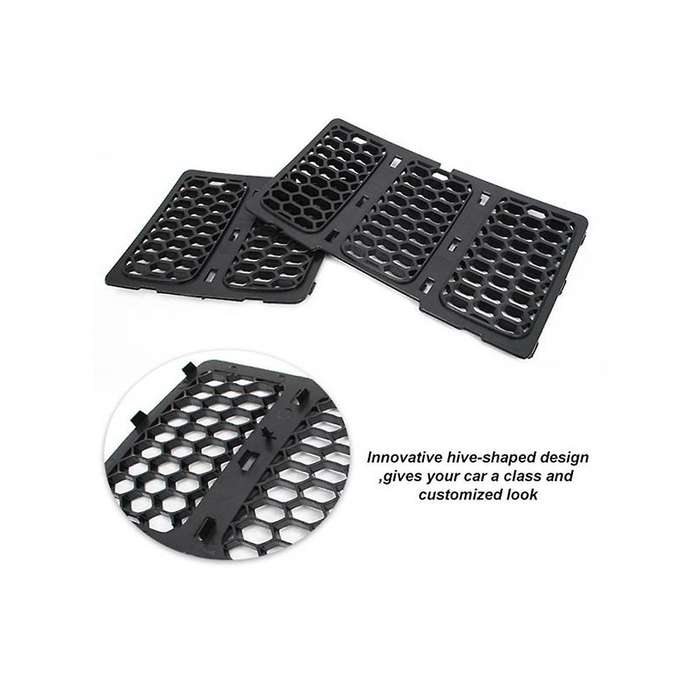 Car Middle Mesh Grille Front Grille Inserts Trim Mesh Kit for Grand 2014-2016 Black 68143074ad