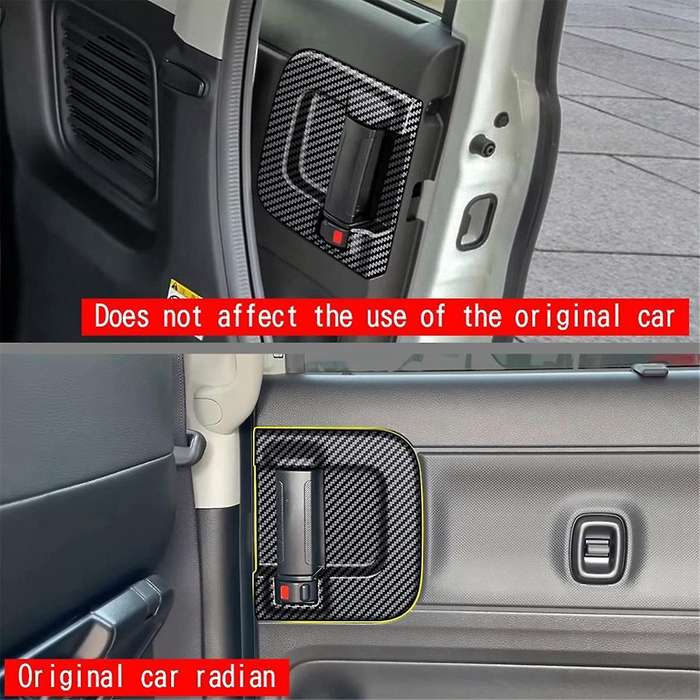 Car Middle Door Inner Handle Frame Trim Sticker for SPACIA Custom MK04 2017-2024 Car Accessories Car