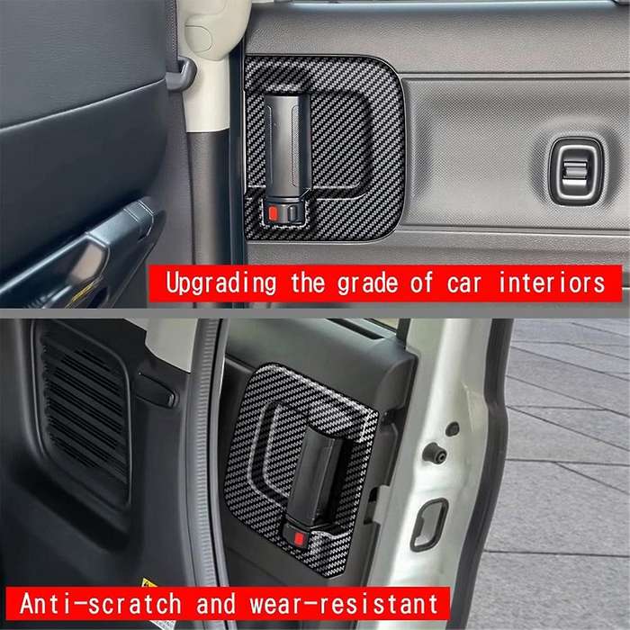 Car Middle Door Inner Handle Frame Trim Sticker for SPACIA Custom MK04 2017-2024 Car Accessories Car