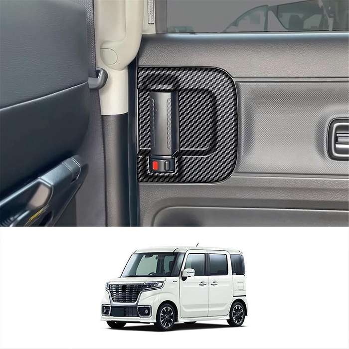 Car Middle Door Inner Handle Frame Trim Sticker for SPACIA Custom MK04 2017-2024 Car Accessories Car
