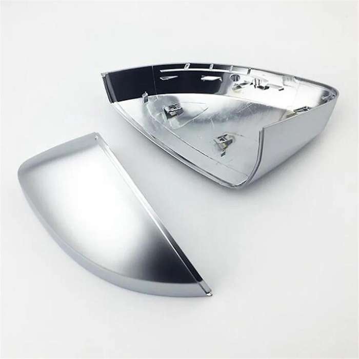 Car Mirror Cover Matte Chrome Silver Rearview Mirror Cover Protection Cap for A3 S3 2013- 2019
