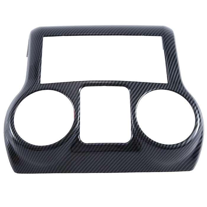 Car Modification Accessories Center Console Decorative Panel Interior Black Carbon Pattern for Wran
