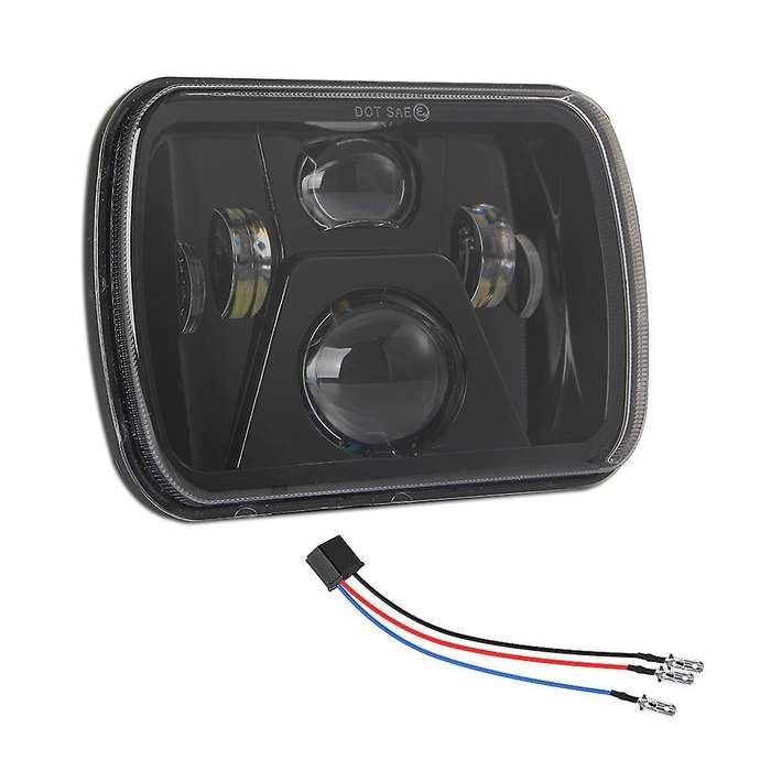 Car Modified Headlights 250 Watts Square 7Inch (5X7)/(7X6) LED Truck Headlights (Right and Left Eyes