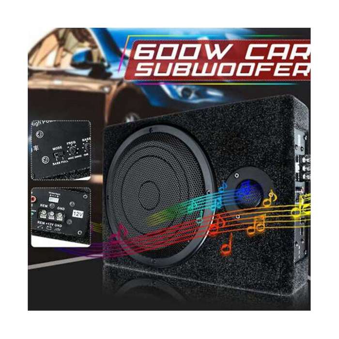 Car Mounted Subwoofer Ultra-thin Seat Modification 600W Subwoofer 12V Dedicated Car Audio System