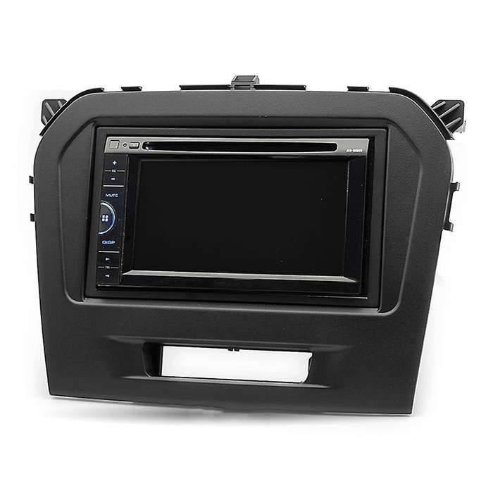 Car Mp5 Radio Fascia Panel Dash Mount Installation Double Din Car Dvd Frame Kit for 2016-2017 Vitar
