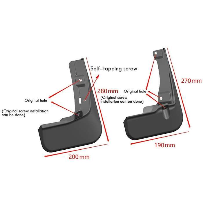 Car Mud Flaps for Prius 60 Series 2023+ Mudguards Mud Guard Flap Splash Flaps Accessories
