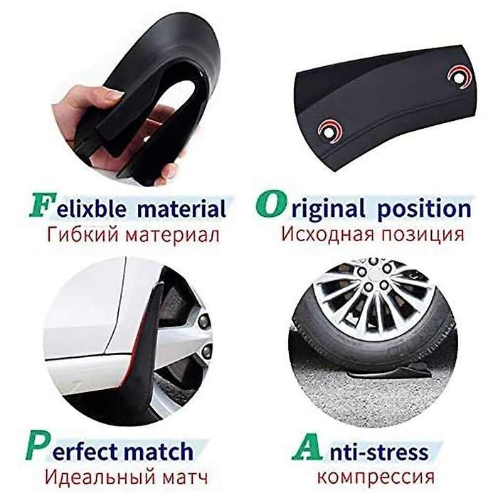 Car Mudguards Front Wheel Fenders Mud Flaps Splash Guards for V Class W447 2016-2020 with Side Skirt