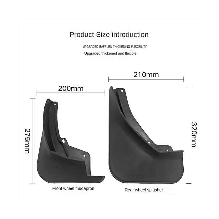 Car Mudguards for Karoq 2017-2019 Guard Flap Splash Flaps Mudflapor Accessories
