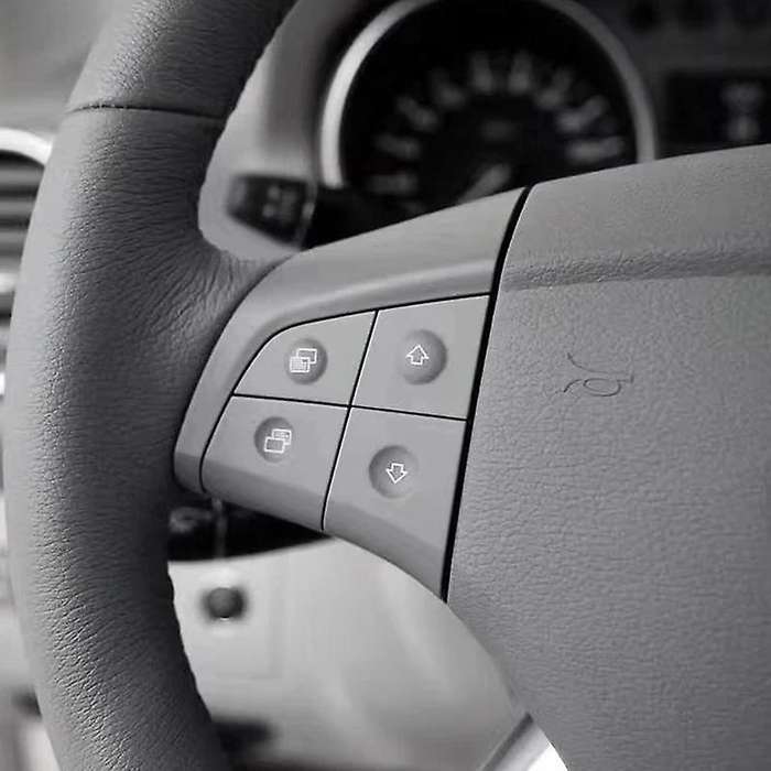 Car Multifunction Audio Steering Wheel Button Cover for - W164 ML 2006-2009 Gray