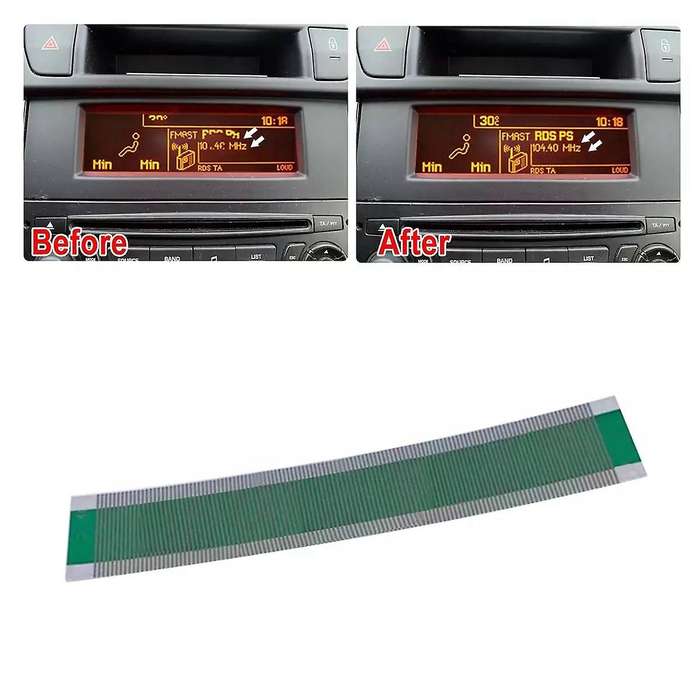Car Multi LCD Display Pixel Repair Foil Flat LCD Connector Dashboard Repair for 307/407/408