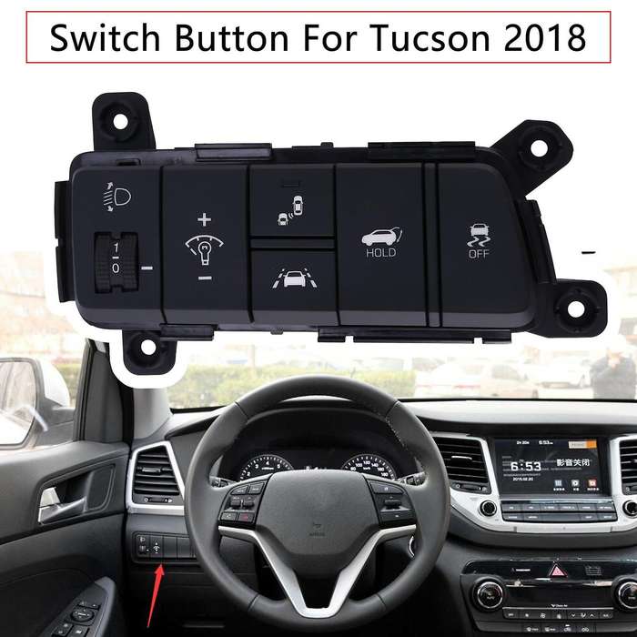 Car Multi-Function Instrument Panel Headlight Switch Fog Light Adjustment Switch for 2018
