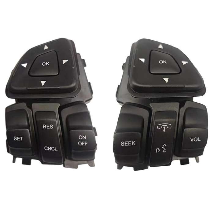 Car Multi-Function Media Steering Wheel Button Audio Volume Cruise Control Switch for Edge Explorer