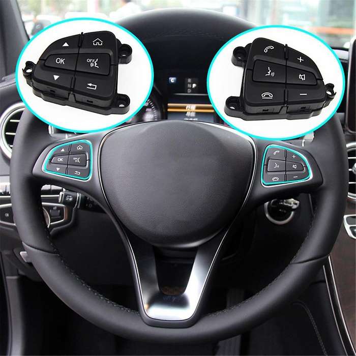 Car MultiFunction Steering Wheel Control Switch Buttons for C GLC Class W205 A0999050200 A0999050300