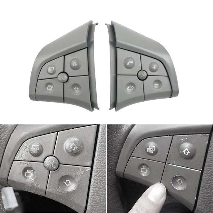 Car Multi-Function Steering Wheel Switch Buttons for ML R B-Class W164 W251 W245 Grey