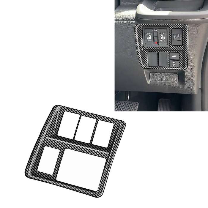 Car Multifunctional Button Trim Frame for STEPWGN RP8 Interior Accessories RHD Carbon Fiber Pattern