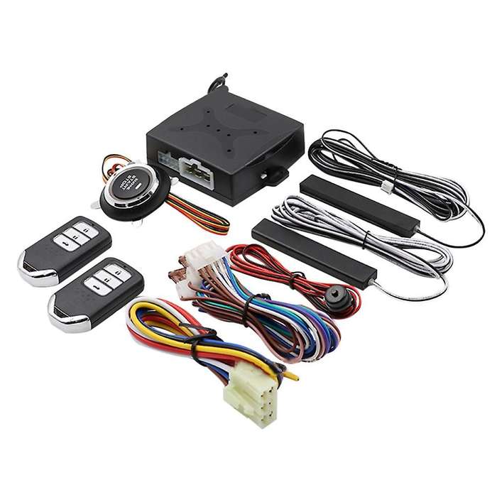 Car One-key Anti-theft System Pke Keyless Entry Kit 12v Remote Preheating Cooling One-key Anti-thef