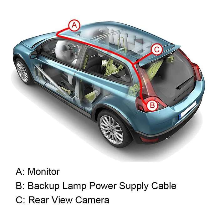 Car Parking Camera Video Control System Channel Converter Front and Rear View 2-Way Control Box with