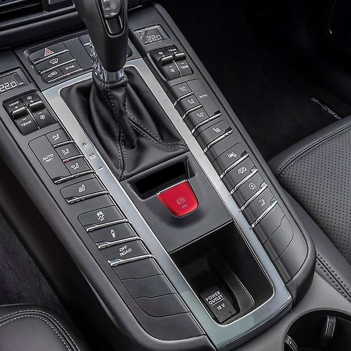 Car Parking Brake Handbrake Decoration Cover P Button Sticker for - 2014-2020 Red