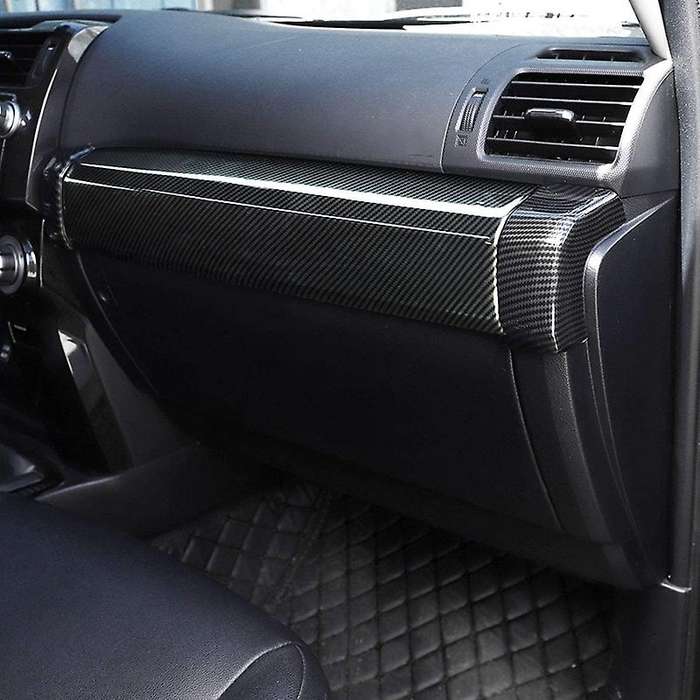Car Passenger Decoration Side Dash Trim for 4Runner 2010-2020 ABS Carbon Fiber