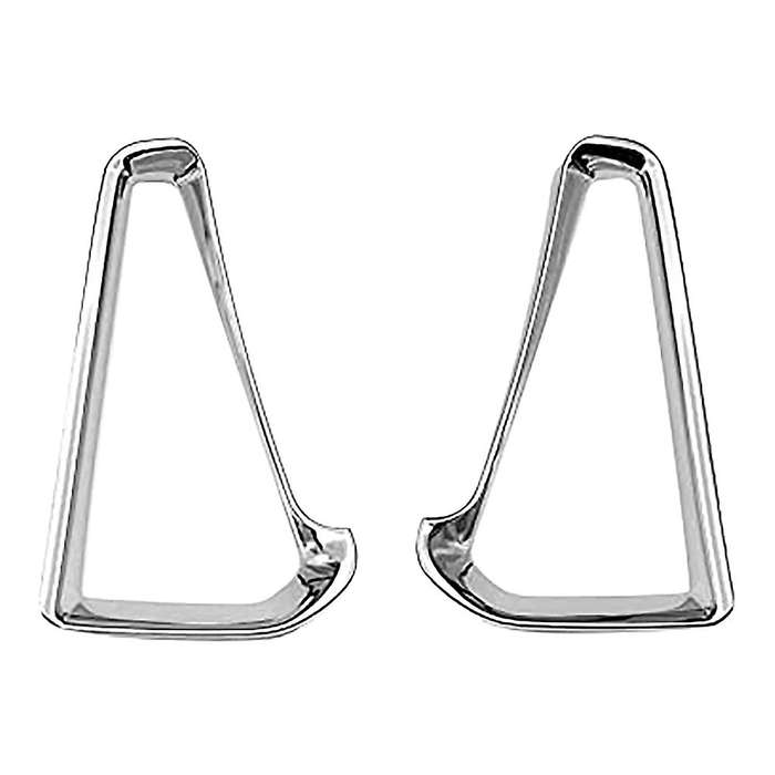 Car Protective Frame for Noah/Voxy 80 Series Modified Rear Fog Lamp Decorative Bright Frame Silver