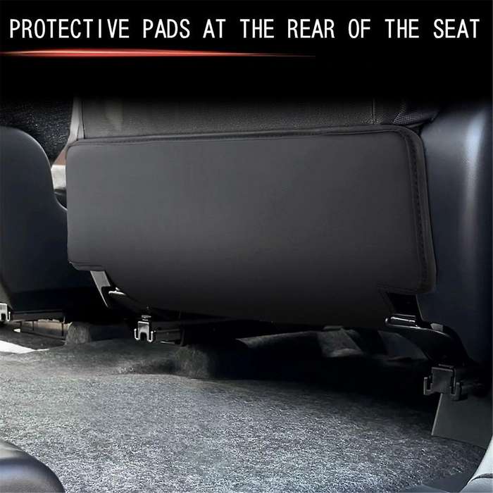 Car PU Leather Seat Rear Protection Pad for 10 Series Car Seat Anti-Kick Pad Interior Trim Accessori