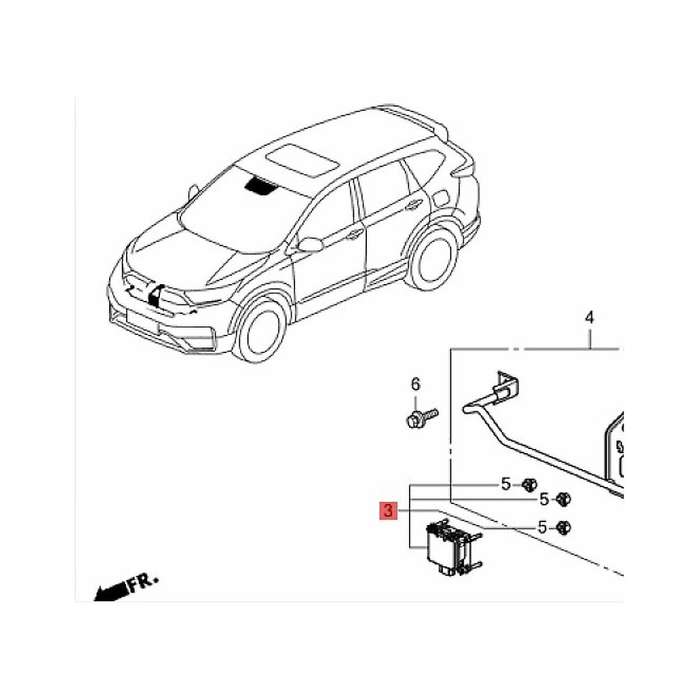 Car Radar Cruise Sensor Control Bracket&Mounting Clip for Accord 2018-2022 36803-TVE-H05 36801-TVA-