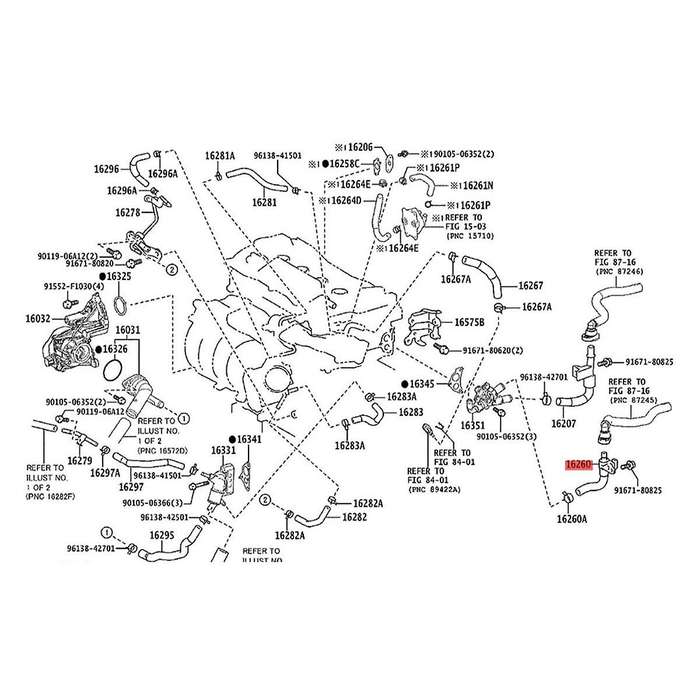 Car Radiator Bypass Hose Assembly 16260-f0010 for Es3 2018-2023 Bypass Pipe Tube Rubber