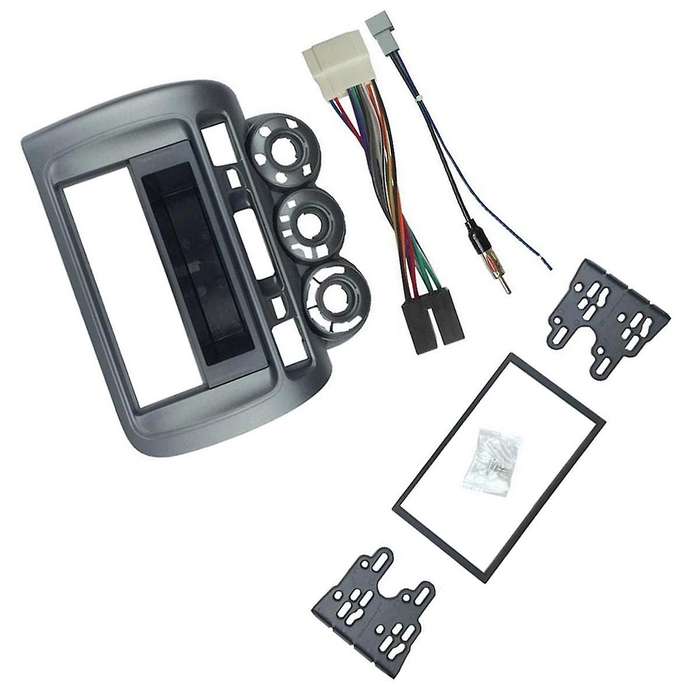 Car Radio Fascia for Fit Jazz City Lhd One Din Dvd Stereo Cd Panel Mount Installation Trim Kit Fram