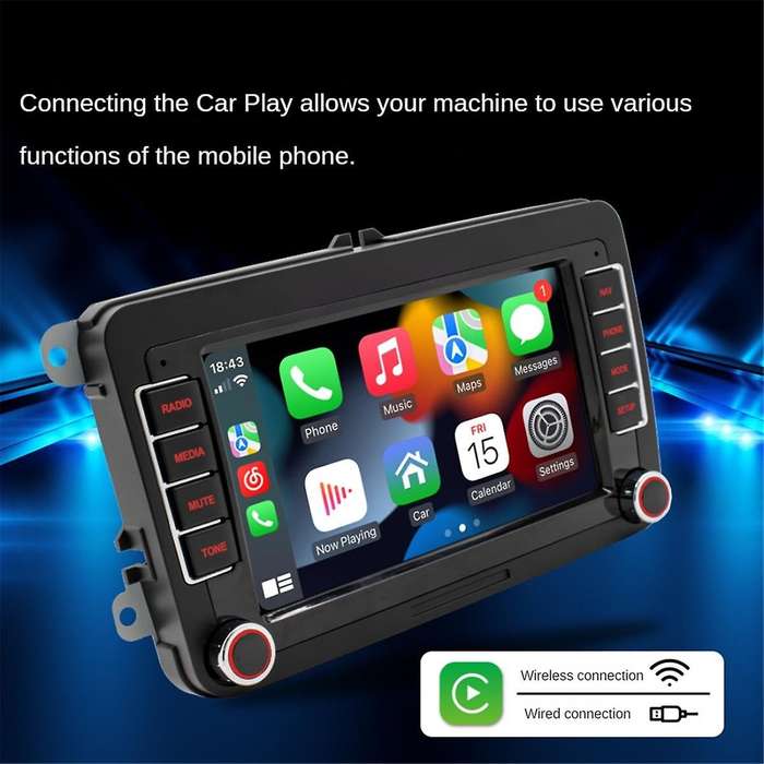 Car Radio Multimedia Player for B7 B6 Golf 2 Din Android 11 Carplay Dvd Gps,2+32