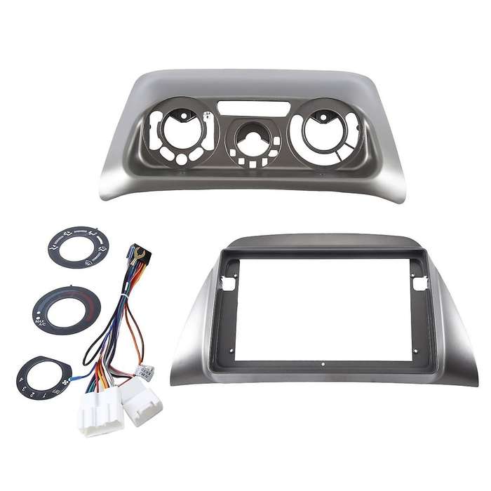 Car Radio Stereo 9inch Frame Fascia Panel Harness for Ix 2006 Gray