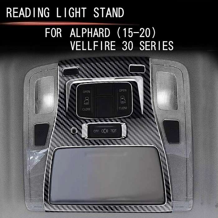 Car Reading Lamp Decoration Frame Reading Light Stand Car Roof Reading Lamp Trim for Alphard 2015 20