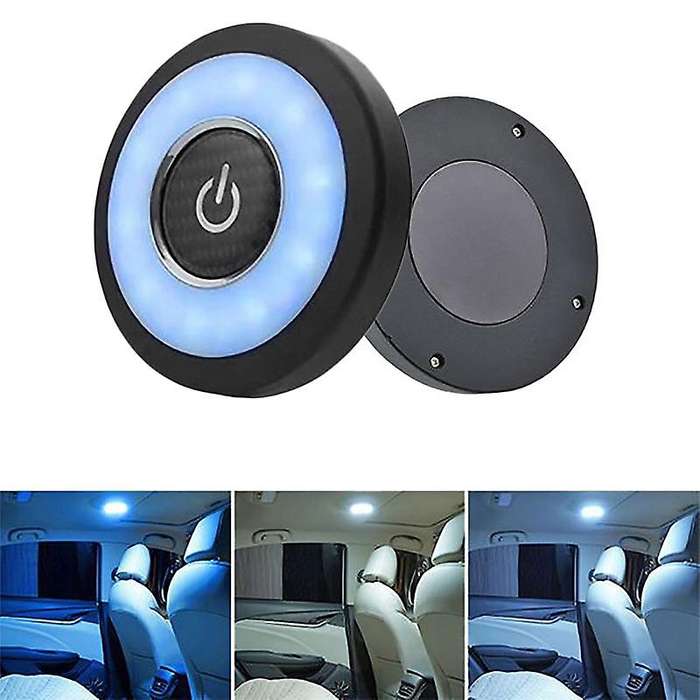 Car Reading Light Led Car Interior Lighting Rv Indoor Lighting White Blue Three-Color Switch Wireles