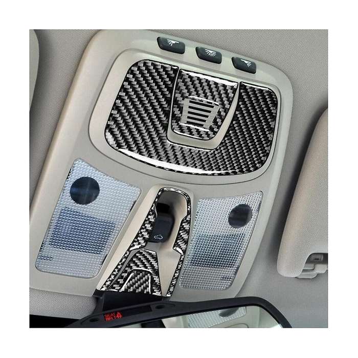 Car Reading Light Panel Cover Trim Decorative Sticker Carbon Fiber for Xc90 2003-2014 Accessories