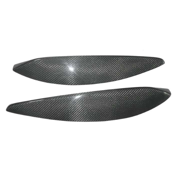 Car Real Carbon Fiber Front Headlight Lamp Eyebrows Eyelids Moulding Cover Trims for Opel H 2004-200