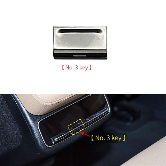 Car Rear A/C Switch Adjustment Button for GLS W167 2020-2024 Multimedia Switch Cover Button No. 3