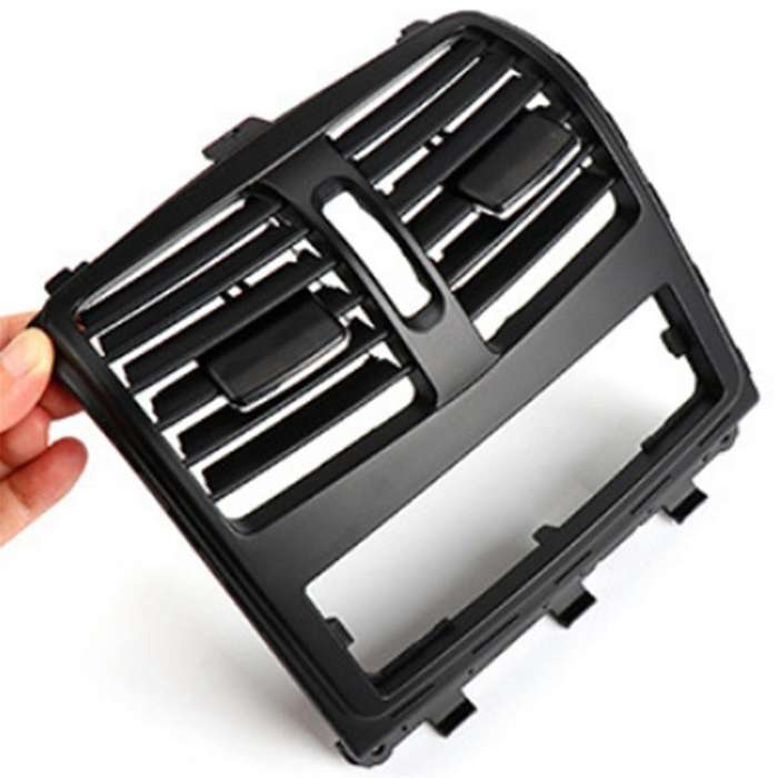 Car Rear Air Conditioner Ac Vent Grille Outlet Cover with Holes for - -class W218 2012-2017 Black