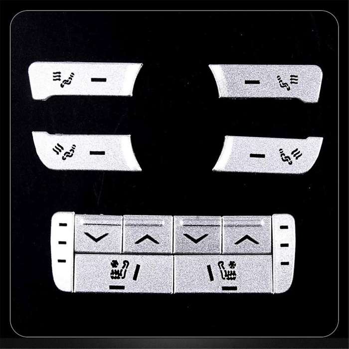 Car Rear Air Conditioning Seat Adjustment Button Cover Decoration Sticker for XJ 2010-2019