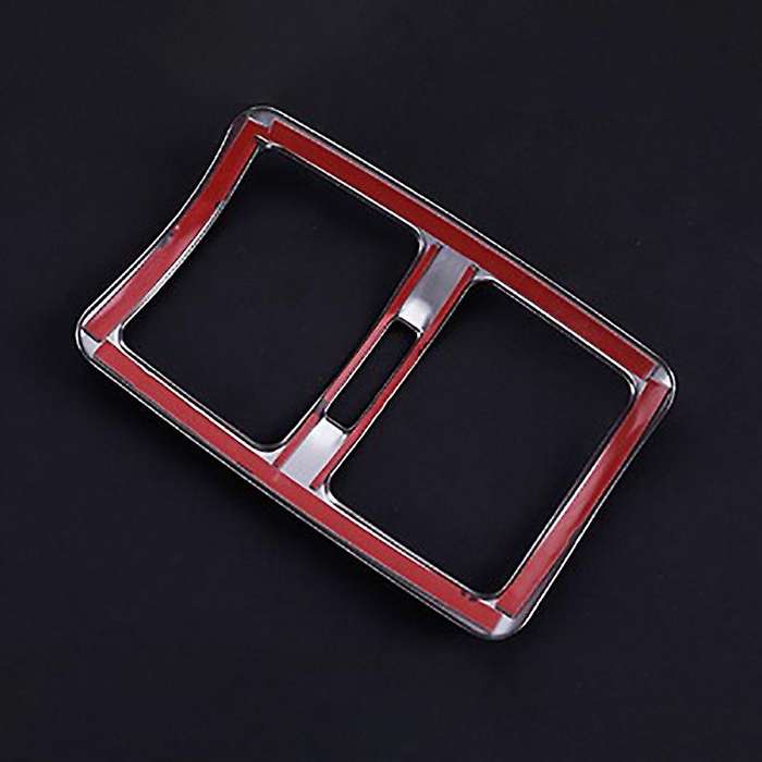 Car Rear Air Conditioning Vent Decorative Frame Air Outlet Trim Strip Stickers for C Class W204 2009