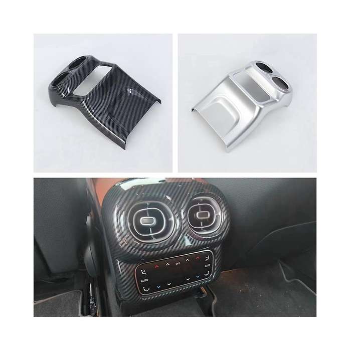 Car Rear Anti-kick Panel Air Conditioner Outlet Vent Cover Trim for Glc Class X254 2023(silver)