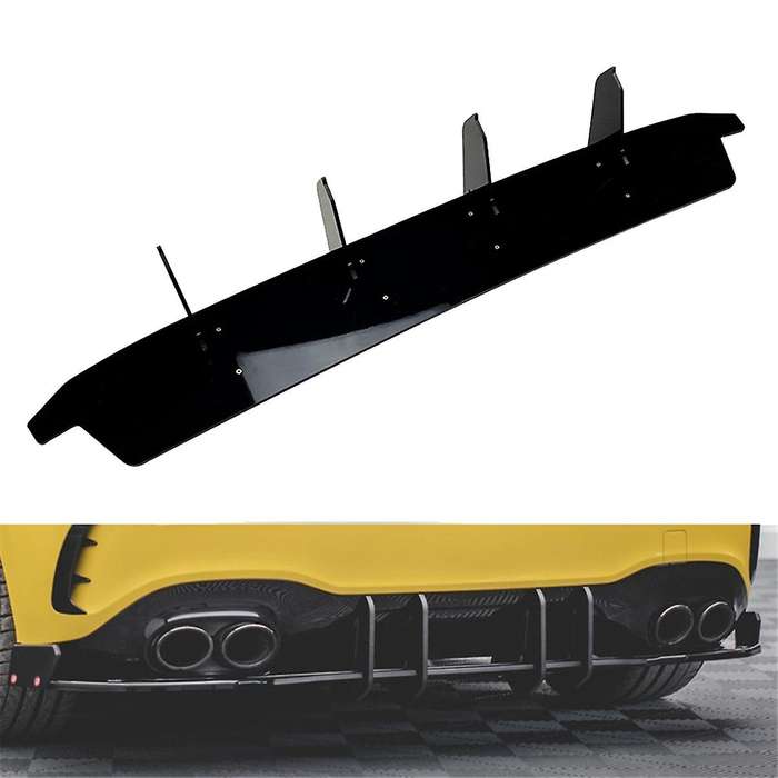 Car Rear Bumper Diffuser Rear Side Splitters Spoiler Lip for A-Class W177 A35 A45 2019-2022 Car Acce