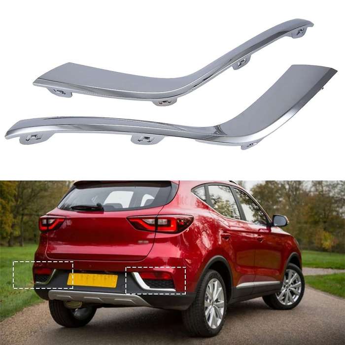 Car Rear Bumper Electroplating Trim Strip Fog Light Reflector Light Cover Brake Light Strip for ZS 2