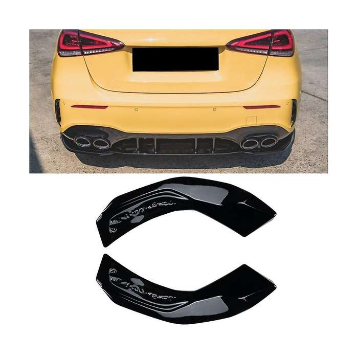 Car Rear Bumper Diffuser Side Splitters for A Class W177 V177 A35 A45 Sedan 2019-2022