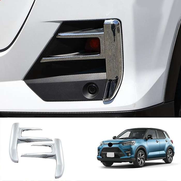 Car Rear Bumper Fog Lamp Frame Rear Fog Lamp Grille Car Accessories for Raize 200 Series 2021