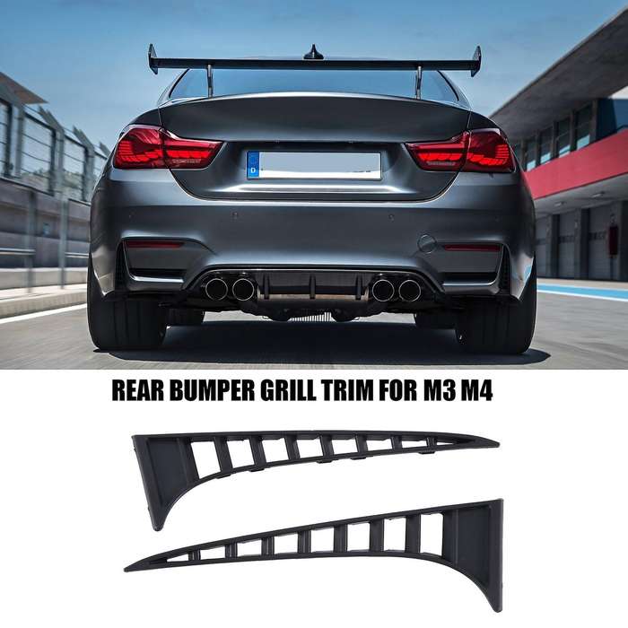 Car Rear Bumper Grill Trim Pair Set for 3' F80 M3 4' F82 F83 51128056588/51128056587