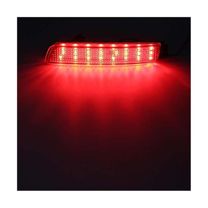 Car Rear Bumper LED Tail Brake Light Reflector Light Red Lens for Juke// FX35 FX37 FX50