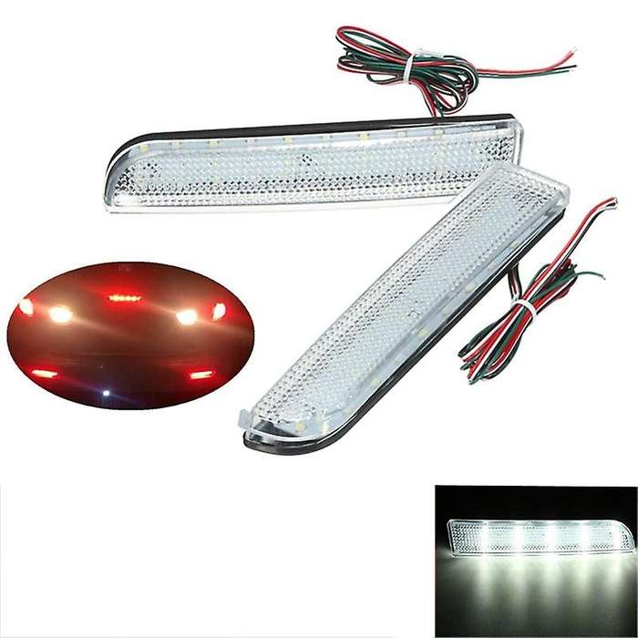 Car Rear Bumper Lights Rear Bumper Reflectors Rear Bumper Driving Brake Lights for 2008 - 2014