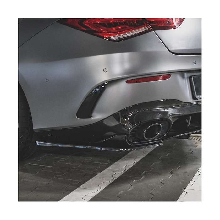 Car Rear Bumper Lip Diffuser Splitter Spoiler for Cla Class C118 Cla35 Cla45 2020-2022