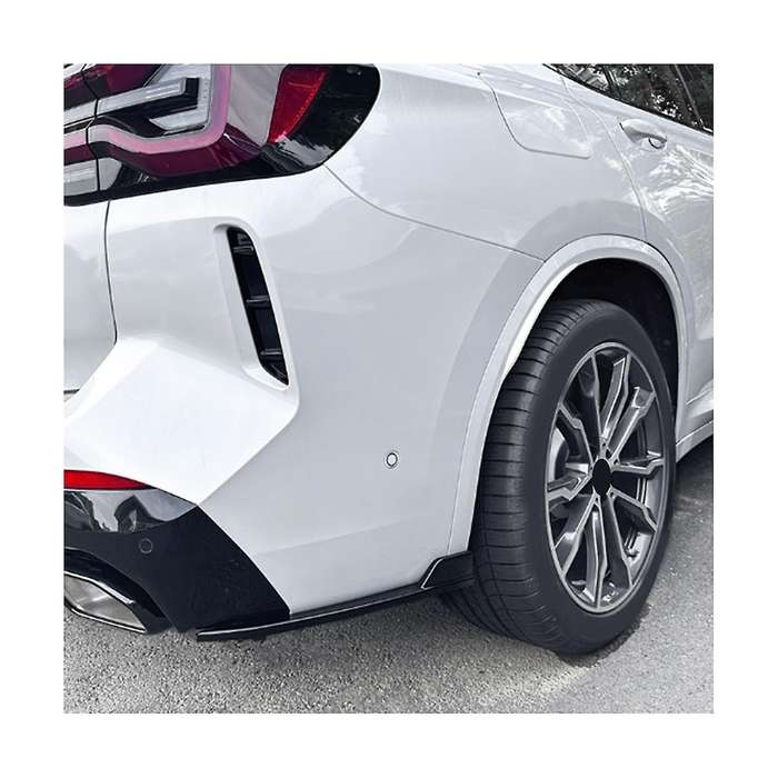 Car Rear Bumper Lip Diffuser Splitter Winglet Apron Spoiler for 3 Series X3 G01 2022+ Bright Black