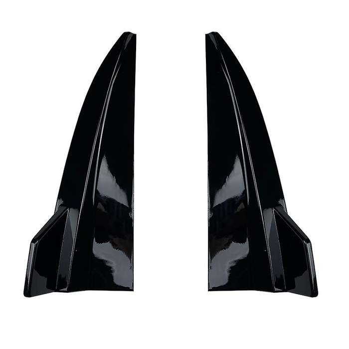 Car Rear Bumper Lip Splitter Spoiler Flaps for S205 C260 C300 C43 Sports Sedan Coupe Wagon 15-21 Bla